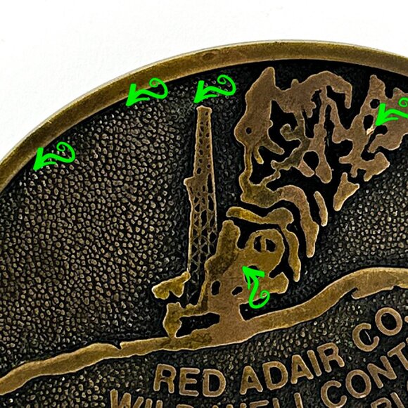 Vintage Red Adair Co. Belt Buckle | Oil Well Control Firefighter | Western - Picture 9 of 12